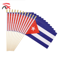 Cadeaux promotionnels en gros 2026 de haute qualité pour événements sportifs, souvenirs imprimés drapeau Cuba à usages multiples