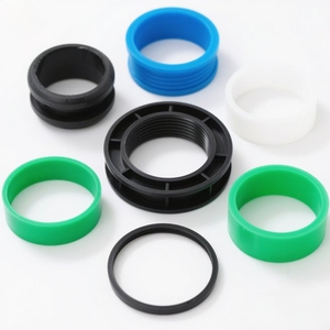 Anneau en plastique coloré sur mesure usiné CNC de précision, résistant à la chaleur, moulé par injection (PEEK, ABS, POM) – Usine de plastique de Dongguan - Product Image 1
