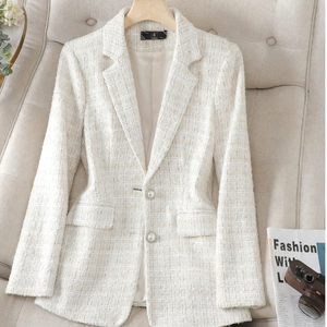 Camisa Profissional de Manga Longa para Mulheres em Estampa Xadrez - Product Image 3