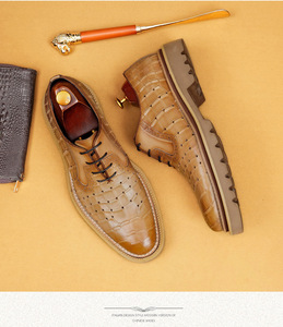Zapatos de Baile Latino para Hombre con Parte Superior de Cuero Sintético con Estampado de Cocodrilo, Cómodos, para Adultos, con Suela de Gamuza Moderna para Salón de Baile - Product Image 3