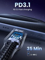 Vente en gros OEM LOGO PD 240W USB3.1 480Mbps Type C à C Câble 48V/5A Charge rapide Transfert de données Cordon USB C