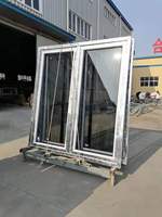 Fenêtre à battant en PVC/UPVC à prix d'usine, double vitrage trempé Low-E, haute transmission lumineuse pour cuisine, salle de bain, villa