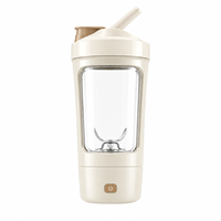 Bouteille shaker automatique avec couvercle, tasse mélangeuse de protéines électrique avec lame