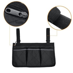Multi-Functional Reflective Walking Aid Organizer Wheelchair Armrest Side Storage Saddle Hanging Bag <b>Backpack</b> Various Colors - Product Image 6