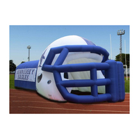 Tunnels d'entrée de tunnel de casque de sport de football de pelouse gonflable populaire pour des événements sportifs extérieurs tunnels de football bon marché
