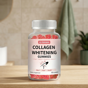Complément alimentaire en gommes de collagène beauté avec sélénium et vitamine C, gommes à mâcher OEM ODM pour la peau, les cheveux et les ongles - Product Image 1