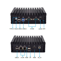 INNODA J4125 Mini Pc Fanless Linux Pfsense Dual Gigabit Ethernet 300Mbps Wifi Vga Rs232 Pc Industrial