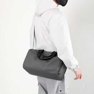 Bolsa Deportiva Unisex de Gran Capacidad, Moderna, con Cierre, Diseño Impermeable, Bolsos de Viaje con Separación para Ropa Seca y Mojada, Plegable, de Nailon, para Hombre - Product Image 1