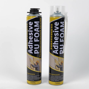 <span class=keywords><strong>Colle</strong></span> de construction micro-moussante en mousse adhésive de polyuréthane (<span class=keywords><strong>PU</strong></span>) à haute viscosité pour le collage de panneaux isolants muraux - Product Image 1