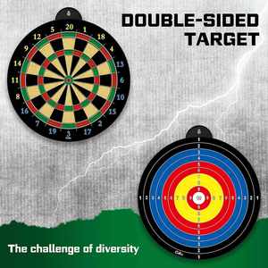 2022 New 12/15/17/18 Inch Dartboard Professional With Digital Net and Iron Word Flocking <b>Dart</b> Board - Product Image 3