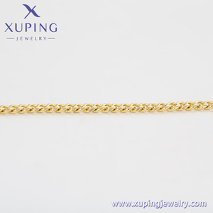 XUPING Gioielli XP Collana da Donna Placcata <span class=keywords><strong>Oro</strong></span> 14K in Rame Ecologico, Semplice ed Elegante, Alta Qualità, Vendita all'Ingrosso - Product Image 3
