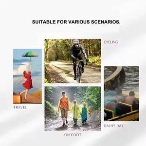 Poncho imperméable réutilisable en EVA avec logo personnalisé, pour adultes, résistant au vent, idéal pour les voyages, le camping et les activités de plein air. - Product Image 3