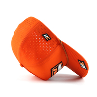 Casquette de Baseball Performance Personnalisée à 5 Panneaux, en Caoutchouc PVC, Respirante, Perforée, Imperméable, avec Corde et Attache Réglable Snapback