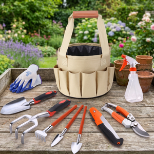 Ensemble d'outils de jardin en alliage d'aluminium, outils à main avec sac en toile pour l'entretien des plantes en extérieur - Product Image 3