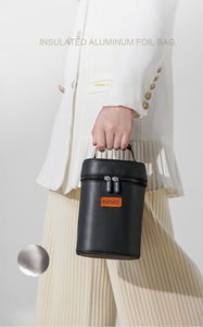 Caja de almacenamiento de alimentos de cocina Caja de almuerzo de acero inoxidable 316 Caja de almuerzo para llevar Juego de contenedores - Product Image 4