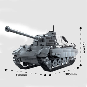 993 Uds ladrillo WW2 ejército militar alemán Tigre <span class=keywords><strong>tanque</strong></span> pesado modelos bloques de construcción juguete educativo para niño chico regalo de Navidad - Product Image 6