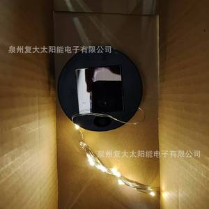 Caja de batería solar con cadena de luces LED para decoraciones artesanales de 8 cm de diámetro - Product Image 5