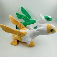 Boneka Plush Pokemon Latias Merah dan Latios Biru Ukuran 33cm, Lucu dan Lembut, Grosir, Dilengkapi Label