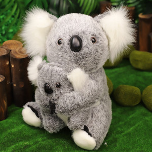 Ruunjoy simulation koala peluche poupée koala poupée zoo souvenir simulation animal sauvage peluche jouet look réaliste peluche - Product Image 2
