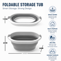UPURCHASE Panier à linge pliable grand format 24L sans BPA avec poignées pour la maison et le dortoir, vente en gros OEM direct usine