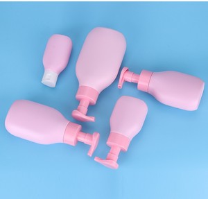 Juego de Botellas de Plástico PE Vacías Personalizadas de 120 ml, 180 ml, 280 ml, 350 ml, 500 ml para Envasado de Cosméticos, Champú y Loción Corporal para Niños con Bomba Dosificadora - Product Image 3