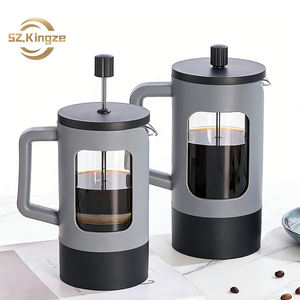 <span class=keywords><strong>Cafetière</strong></span> à piston Kingze 350 ml/600 ml en verre borosilicate anti-brûlure avec <span class=keywords><strong>filtre</strong></span> en acier inoxydable 304 - Product Image 1