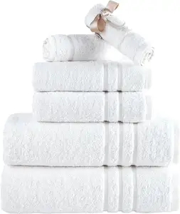 Wholesale Skin Care 100% Cotton Terry Cloth Towels 35X75Cm 0.15Kg White Hand Towel