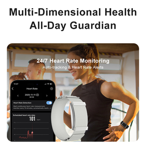 Pulsera Inteligente Cuadrada Personalizable con IA, Resistente al Agua 5ATM, Monitor de Sueño <span class=keywords><strong>24H</strong></span>, SpO2, Múltiples Deportes, Offline, Compatible con iOS y Android - Product Image 5