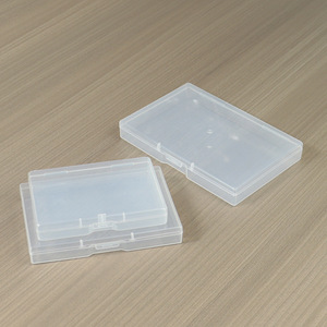 Transparent Rectangular Plastic Storage <b>Box</b> <b>Small</b> Desktop Organizer For Hardware Parts And Cards Dustproof Packaging Case - Product Image 4