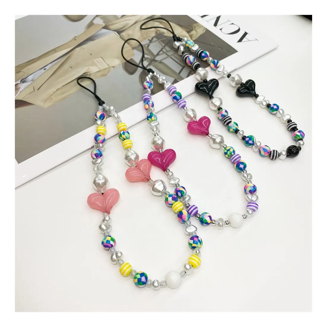 MAXUN оптовая продажа красочная цепочка для мобильных телефонов модный браслет для мобильных телефонов Аксессуары