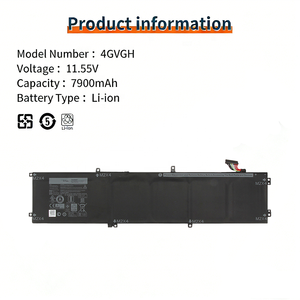 Batterie d'ordinateur portable <span class=keywords><strong>4GVGH</strong></span> pour Dell XPS 15 9550 15-9550 Precision 5510 P56F 1P6KD 01P6KD T453X 0T453 Batterie pour ordinateur portable 11.4V 84Wh - Product Image 2