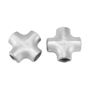 Raccord en acier inoxydable à souder bout à bout, croisillon sans soudure à diamètre égal, raccord quatre voies pour pipeline chimique - Product Image 3
