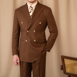 <span class=keywords><strong>Blazer</strong></span> da <span class=keywords><strong>uomo</strong></span> Casual da <span class=keywords><strong>uomo</strong></span> doppio petto tinta unita 500G di peso massimo con risvolto a visiera con cerniera frontale pieghettata - Product Image 1