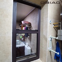 Fenêtre Verticale Moderne DBIAO en Aluminium à Levage Manuel pour Cuisine, Café, Salon – Utilisation en Passage, Verre Coupe-Vent Durable