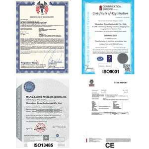 Màu xanh khối <span class=keywords><strong>HMC</strong></span> <span class=keywords><strong>EMI</strong></span> ống kính quang học 1.56 màu xanh cắt shmc chống màu xanh ray Ống kính theo toa quang học - Product Image 5