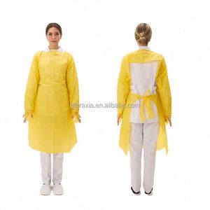 Traje de Protección Desechable Blanco de CPE, Traje de Aislamiento de Cuerpo Completo, Ropa de Trabajo de Seguridad, Bata de Aislamiento - Product Image 3