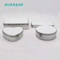 Subbank Sublimation vierge en gros nouvelle boîte cadeau en métal en forme de coeur boîte à bonbons en métal de transfert de chaleur par sublimation personnalisée