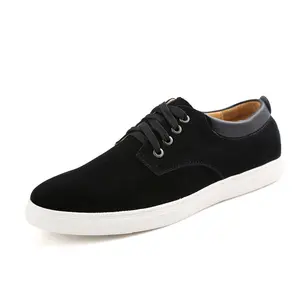 Zapatos planos informales para hombre de talla 49 con zapatillas deportivas de piel de vaca de talla grande