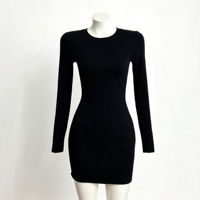 Robe longue unie à capuche et cordon de serrage pour femme 2026, en coton et élasthanne, coupe ajustée décontractée pour l'automne, tenue quotidienne et streetwear pour femme