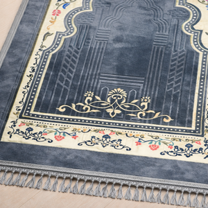 Großhandel Rutschfeste Waschbare Dicke Polyester Muslimische Gebetsmatte für Zuhause - Product Image 6