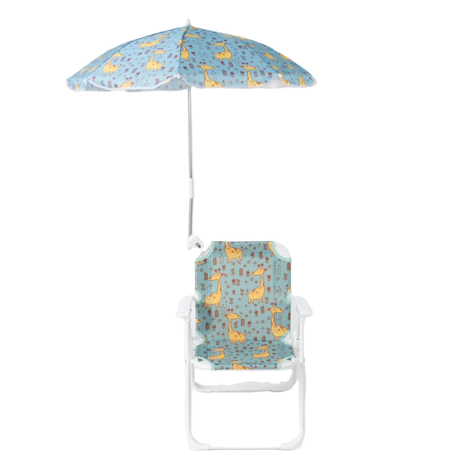 Belle chaise de plage pour enfants Chaises de camping pour enfants avec parapluie pour vacances en plein air