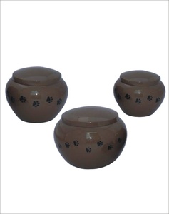 Vente chaude élégant Style américain empreinte de patte en laiton urne commémorative pour les cendres d'animaux de compagnie chéris fournitures funéraires Premium - Product Image 5