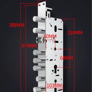 Cerradura Inteligente QLEUNG DaBaWang 6068 con Desbloqueo por Huella Dactilar, Contraseña y Tarjeta - Product Image 5