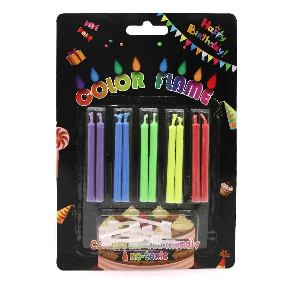 無毒で装飾的な誕生日パーティーのための色の炎の誕生日ケーキの装飾マジックライトキャンドルキャンドル
