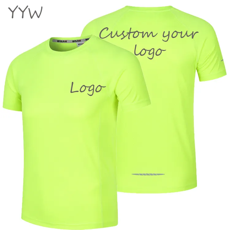 Tùy Chỉnh Trống Được Trang Bị Polyester Áo Sơ Mi Nhanh Chóng Khô Crewneck Chạy Tập Thể Dục T-Shirt Tập Thể Dục Thể Thao Phòng Tập Thể Dục Mens T Áo Sơ Mi