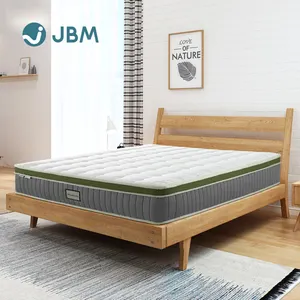 High Density Gel Memory Rebonded Foam Quality Sleep Well King Double Spring Coil Mattress For Bed In A Box Massage Mattress