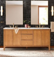 Plusieurs styles de meubles de salle de bain sur pied et de meubles de salle de bain avec miroirs sont disponibles. Ventes directes d'usine.