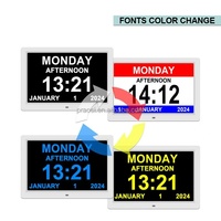 Reloj Electrónico Moderno ZKM CK-070-STD de 7 Pulgadas con Reproducción de Video (MP4/AVI) y MP3, Resolución 1024x600, Alimentación CA, Compatible con Múltiples Idiomas