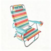 Nouvelle chaise de plage pliable d'extérieur, fauteuil de camping portable inclinable et robuste pour les siestes à la maison et les meubles d'extérieur pliants