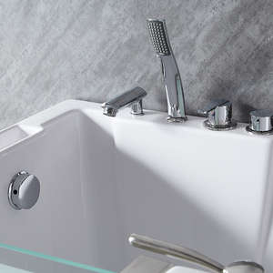 आधुनिक थोक फ्रीस्टैंडिंग हाइड्रोथेरेपी बस्लपूल एक्रिलिक मालिश बाथरूम बुजुर्ग लोगों के लिए टब में चलना - Product Image 3